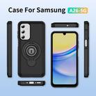 For Samsung Galaxy A26 5G TPU Hybrid PC Magnetic Holder Phone Case(Black) - 2