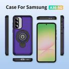 For Samsung Galaxy A36 5G TPU Hybrid PC Magnetic Holder Phone Case(Dark Purple) - 2