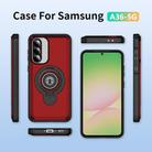 For Samsung Galaxy A36 5G TPU Hybrid PC Magnetic Holder Phone Case(Red) - 2