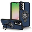 For Samsung Galaxy A36 5G TPU Hybrid PC Magnetic Holder Phone Case(Dark Blue) - 1
