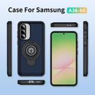For Samsung Galaxy A36 5G TPU Hybrid PC Magnetic Holder Phone Case(Dark Blue) - 2