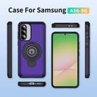 For Samsung Galaxy A56 5G TPU Hybrid PC Magnetic Holder Phone Case(Dark Purple) - 2