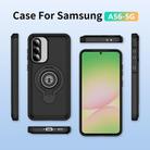 For Samsung Galaxy A56 5G TPU Hybrid PC Magnetic Holder Phone Case(Black) - 2