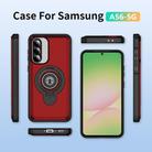 For Samsung Galaxy A56 5G TPU Hybrid PC Magnetic Holder Phone Case(Red) - 2