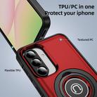 For Samsung Galaxy A56 5G TPU Hybrid PC Magnetic Holder Phone Case(Red) - 3