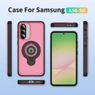 For Samsung Galaxy A56 5G TPU Hybrid PC Magnetic Holder Phone Case(Pink) - 2