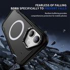 For iPhone 16 Plus Defend 3 in 1 Rugged MagSafe Magnetic Holder Phone Case(Black) - 3