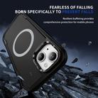 For iPhone 14 Defend 3 in 1 Rugged MagSafe Magnetic Holder Phone Case(Black) - 3