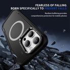For iPhone 13 Pro Max Defend 3 in 1 Rugged MagSafe Magnetic Holder Phone Case(Black) - 3