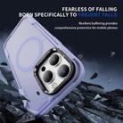 For iPhone 13 Pro Max Defend 3 in 1 Rugged MagSafe Magnetic Holder Phone Case(Light Purple + Transparent Purple) - 3