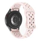 For Samsung Galaxy Watch 7 40 / 44mm Eco-Friendly Granular Colorful Dots Silicone Watch Band(Light Pink) - 2
