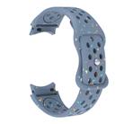 For Samsung Galaxy Watch 7 40 / 44mm Eco-Friendly Granular Colorful Dots Silicone Watch Band(Blue Grey) - 3