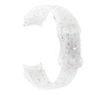 For Samsung Galaxy Watch 7 40 / 44mm Eco-Friendly Granular Colorful Dots Silicone Watch Band(Transparent) - 3