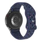 For Samsung Galaxy Watch 7 40 / 44mm Eco-Friendly Granular Colorful Dots Silicone Watch Band(Midnight  Blue) - 2