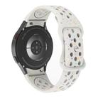 For Samsung Galaxy Watch 7 40 / 44mm Eco-Friendly Granular Colorful Dots Silicone Watch Band(Starlight) - 2