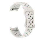 For Samsung Galaxy Watch 7 40 / 44mm Eco-Friendly Granular Colorful Dots Silicone Watch Band(Starlight) - 3