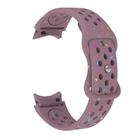 For Samsung Galaxy Watch 7 40 / 44mm Eco-Friendly Granular Colorful Dots Silicone Watch Band(Smoke Purple) - 3