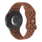 For Samsung Galaxy Watch 7 40 / 44mm Eco-Friendly Granular Colorful Dots Silicone Watch Band(Brown) - 2