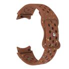 For Samsung Galaxy Watch 7 40 / 44mm Eco-Friendly Granular Colorful Dots Silicone Watch Band(Brown) - 3