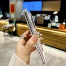For OPPO Find N5 Magnetic Axis Pearlescent Shell Texture MagSafe Phone Case(White) - 3