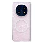 For OPPO Find N5 Magnetic Axis Pearlescent Shell Texture MagSafe Phone Case(Pink) - 1