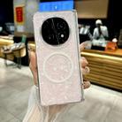 For OPPO Find N5 Magnetic Axis Pearlescent Shell Texture MagSafe Phone Case(Pink) - 2