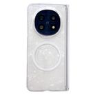 For OPPO Find N5 Magnetic Axis Pearlescent Shell Texture MagSafe Phone Case(Beige) - 1