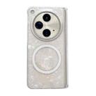 For OPPO Find N3 Magnetic Axis Pearlescent Shell Texture MagSafe Phone Case(Beige) - 1