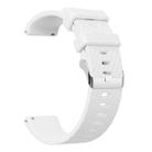 20mm Twill Silicone Watch Band(White) - 2