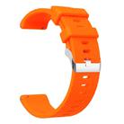 20mm Twill Silicone Watch Band(Orange) - 2