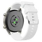 20mm Glossy Silicone Watch Band(White) - 1