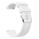 20mm Glossy Silicone Watch Band(White) - 2