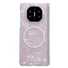 For Huawei Mate X5 Magnetic Axis Pearlescent Shell Texture MagSafe Phone Case(Pink) - 1