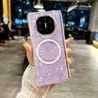 For Huawei Mate X5 Magnetic Axis Pearlescent Shell Texture MagSafe Phone Case(Purple) - 2