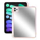 For iPad Air 11 2024 / 2025 Mirror Acrylic Single Back Tablet Case with Pen Slot(Pink) - 1