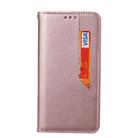 For iPhone 12 / 12 Pro Magnetic Horizontal Flip Leather Case with Holder & Card Slots & Wallet(Rose Gold) - 2