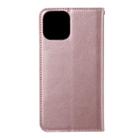 For iPhone 12 / 12 Pro Magnetic Horizontal Flip Leather Case with Holder & Card Slots & Wallet(Rose Gold) - 3