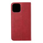 For iPhone 12 / 12 Pro Magnetic Horizontal Flip Leather Case with Holder & Card Slots & Wallet(Red) - 3