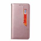 For iPhone 12 Pro Max Magnetic Horizontal Flip Leather Case with Holder & Card Slots & Wallet(Rose Gold) - 2