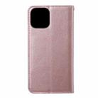 For iPhone 11 Pro Max For iPhone 11 Pro Magnetic Horizontal Flip Leather Case with Holder & Card Slots & Wallet(Rose Gold) - 2