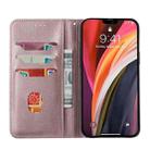 For iPhone 11 Pro Max For iPhone 11 Pro Magnetic Horizontal Flip Leather Case with Holder & Card Slots & Wallet(Rose Gold) - 3