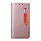 For iPhone X / XS Magnetic Horizontal Flip Leather Case with Holder & Card Slots & Wallet(Rose Gold) - 2