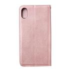 For iPhone X / XS Magnetic Horizontal Flip Leather Case with Holder & Card Slots & Wallet(Rose Gold) - 3