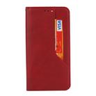 For iPhone X / XS Magnetic Horizontal Flip Leather Case with Holder & Card Slots & Wallet(Red) - 2