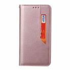 For iPhone XR Magnetic Horizontal Flip Leather Case with Holder & Card Slots & Wallet(Rose Gold) - 2