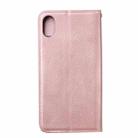 For iPhone XR Magnetic Horizontal Flip Leather Case with Holder & Card Slots & Wallet(Rose Gold) - 3
