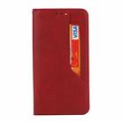 For iPhone XR Magnetic Horizontal Flip Leather Case with Holder & Card Slots & Wallet(Red) - 2