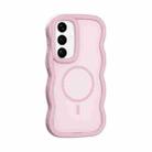 For Samsung Galaxy S25+ 5G Skin Feel MagSafe Phone Case(Pink) - 1