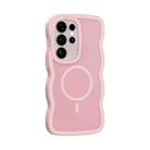 For Samsung Galaxy S25 Ultra 5G Skin Feel MagSafe Phone Case(Pink) - 1