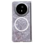 For Honor Magic V3 Magnetic Axis Pearlescent Shell Texture MagSafe Phone Case(Beige) - 1